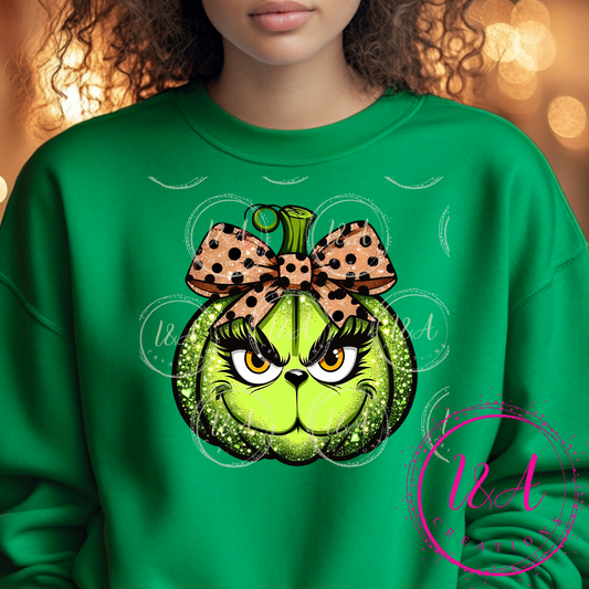 #139B Green pumpkin