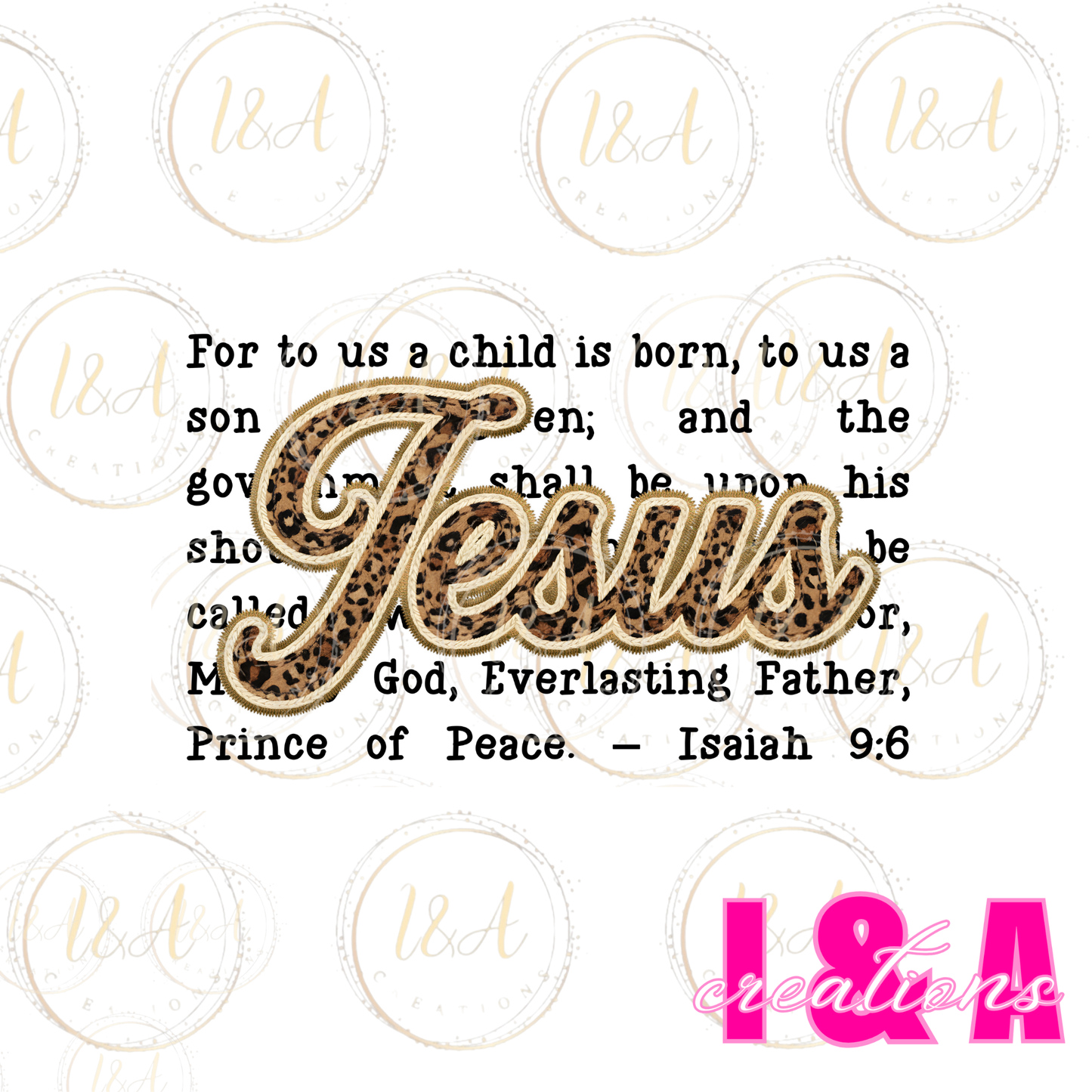 #234C Faux chrochet Jesus