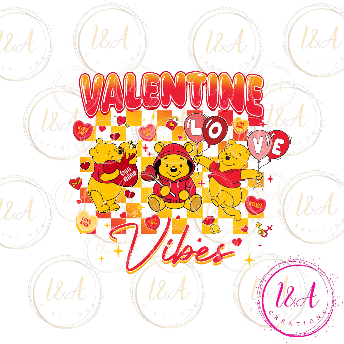 #613B valentines honey bear