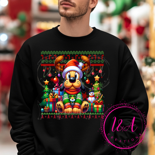 #287B Christmas dog