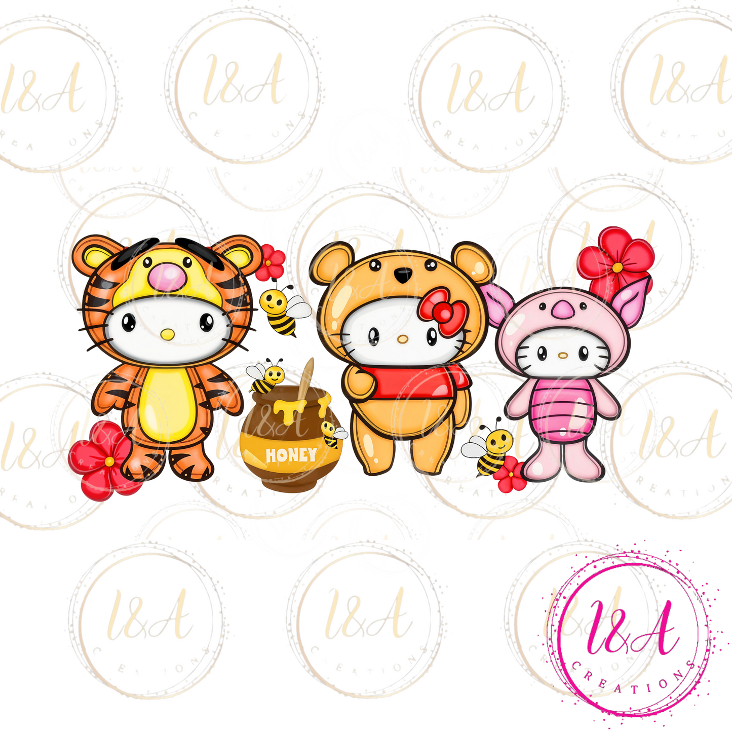 #356B honey bear and friends