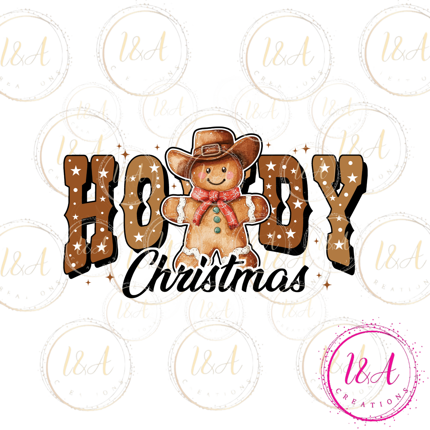 #448B Howdy gingerbread