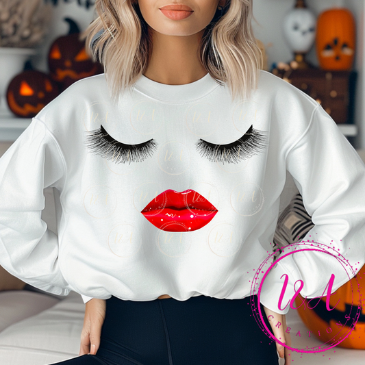 #598B Red lips 👄