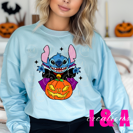 #466 alien halloween pumpkin