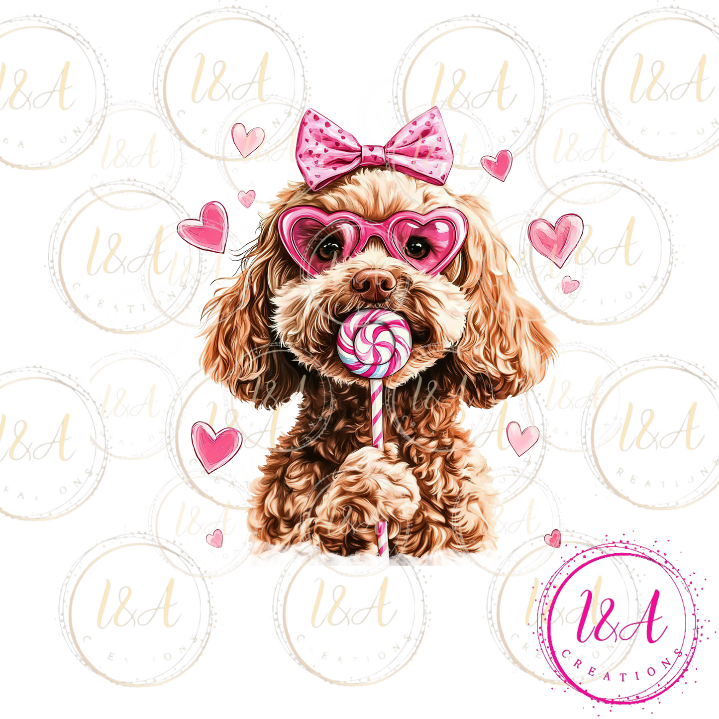 #685B Valentines dog