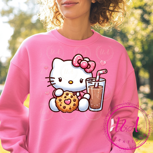 #742B cookie and chocolate milk