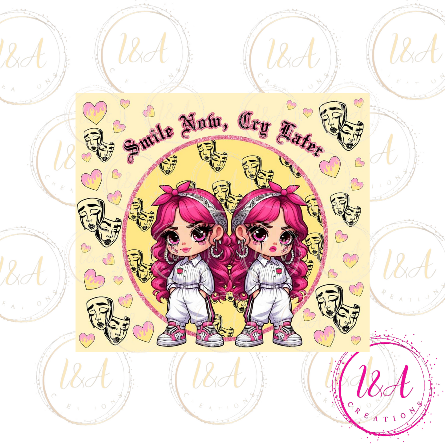 Pink hair girls