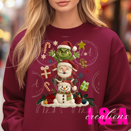 #252C faux chrochet Christmas friends