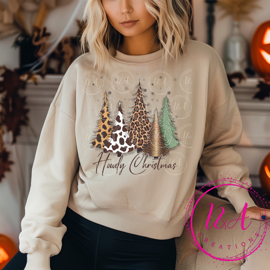 #545B Howdy christmas trees